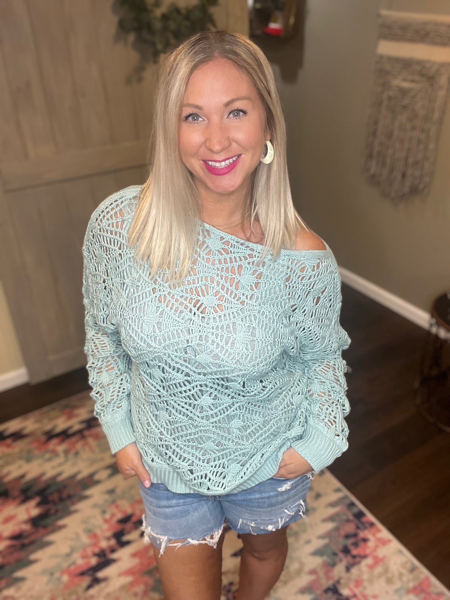Blue Spa Sweater