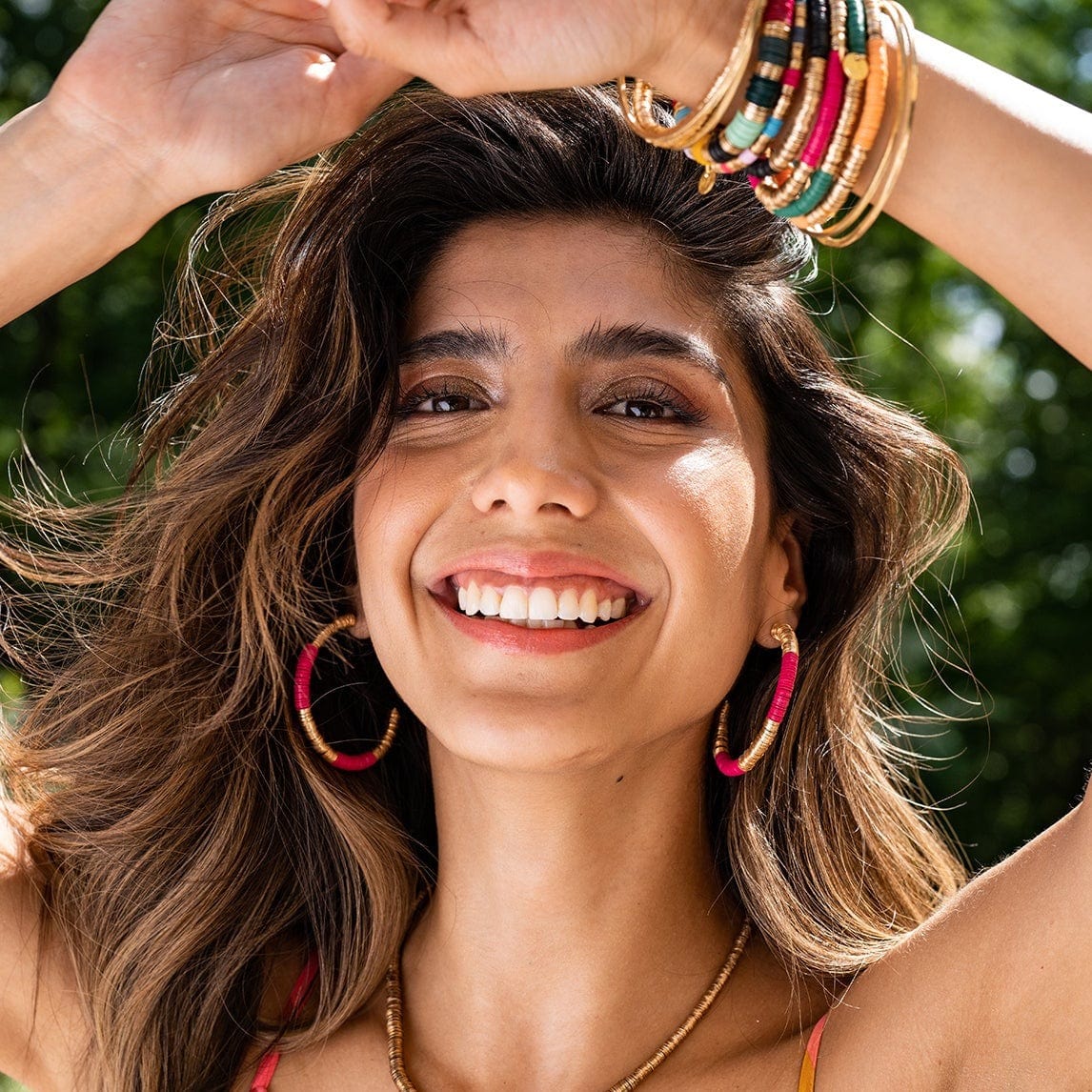Hannah Colorblock Hoops